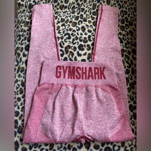 Gymshark Pink Seamless Leggings XS High Rise Logo EUC
